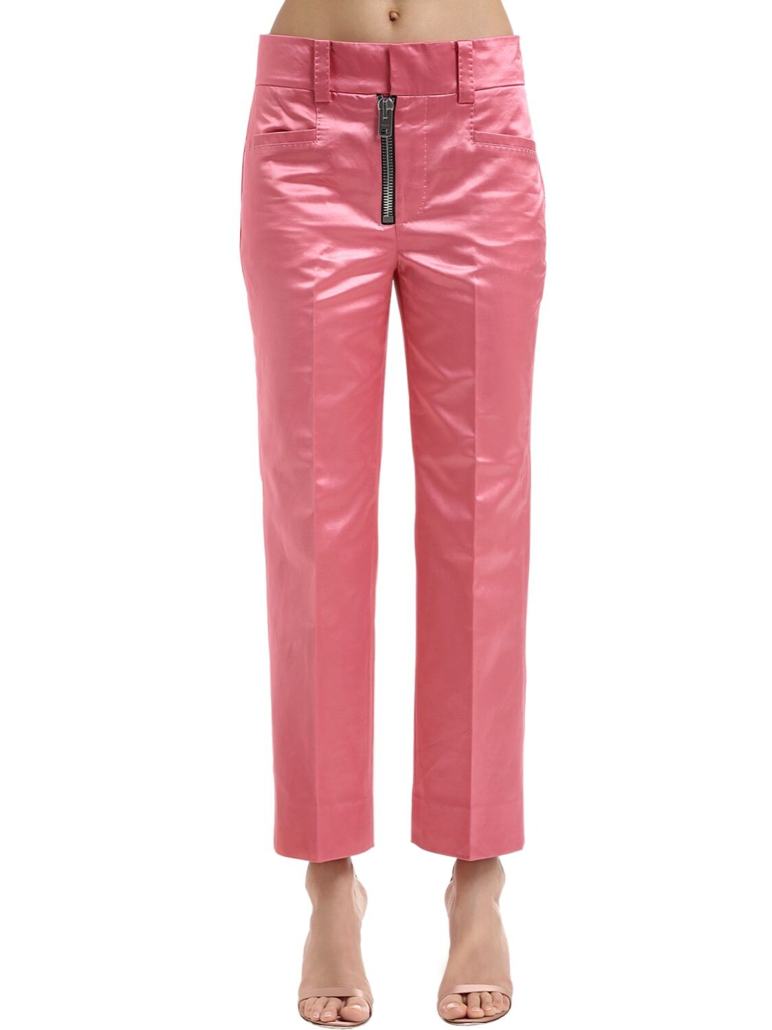 COACH TECHNO SATIN FLARED trousers,67I5KW002-TKLL0