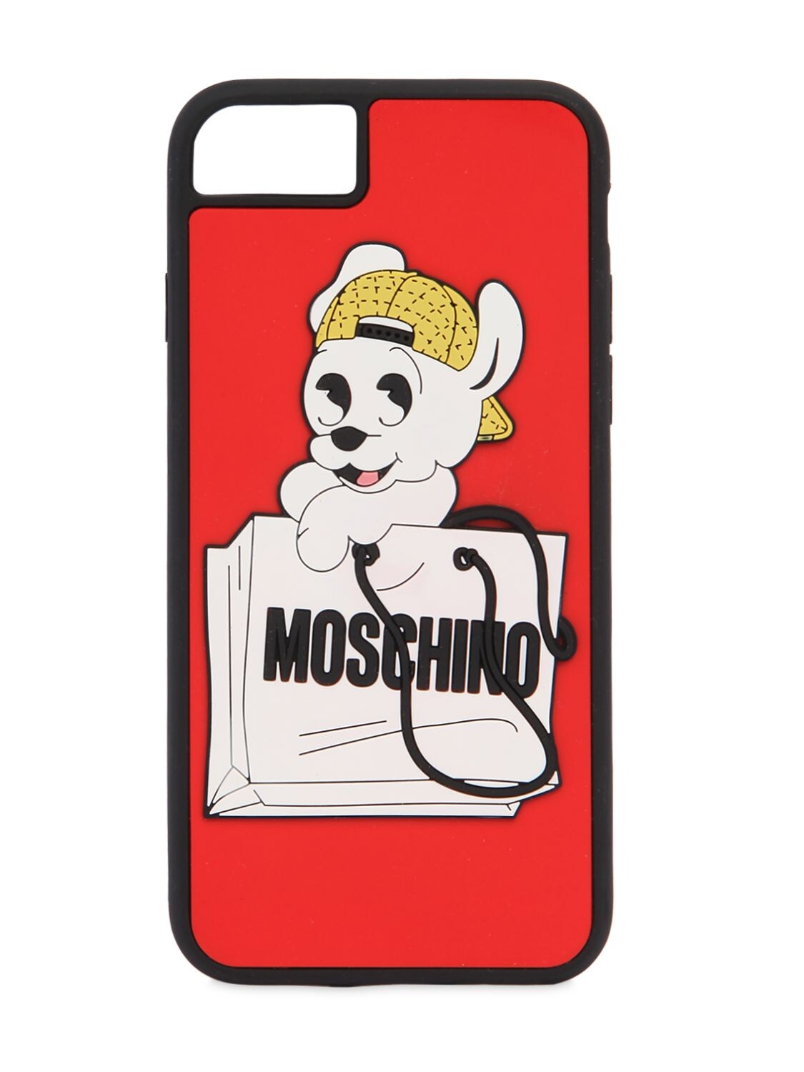 MOSCHINO PUDGY PRINTED IPHONE 7 COVER,67I5L5006-MTExNQ2