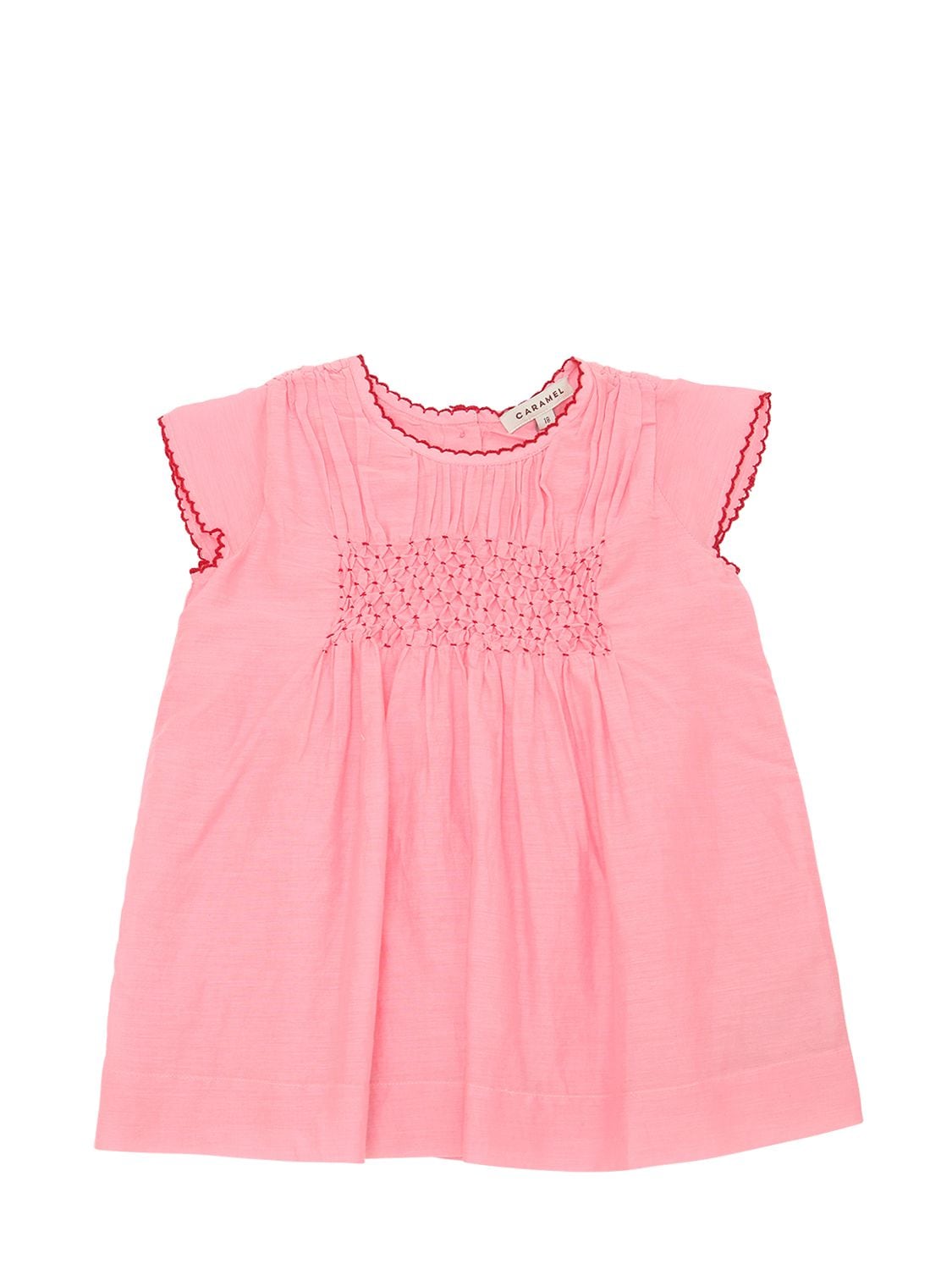 Caramel Baby & Child Babies' Cotton Blend Dress In Pink
