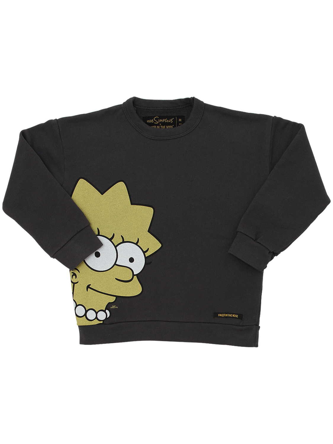 Baumwollpullover Mit Lisa Simpson-druck