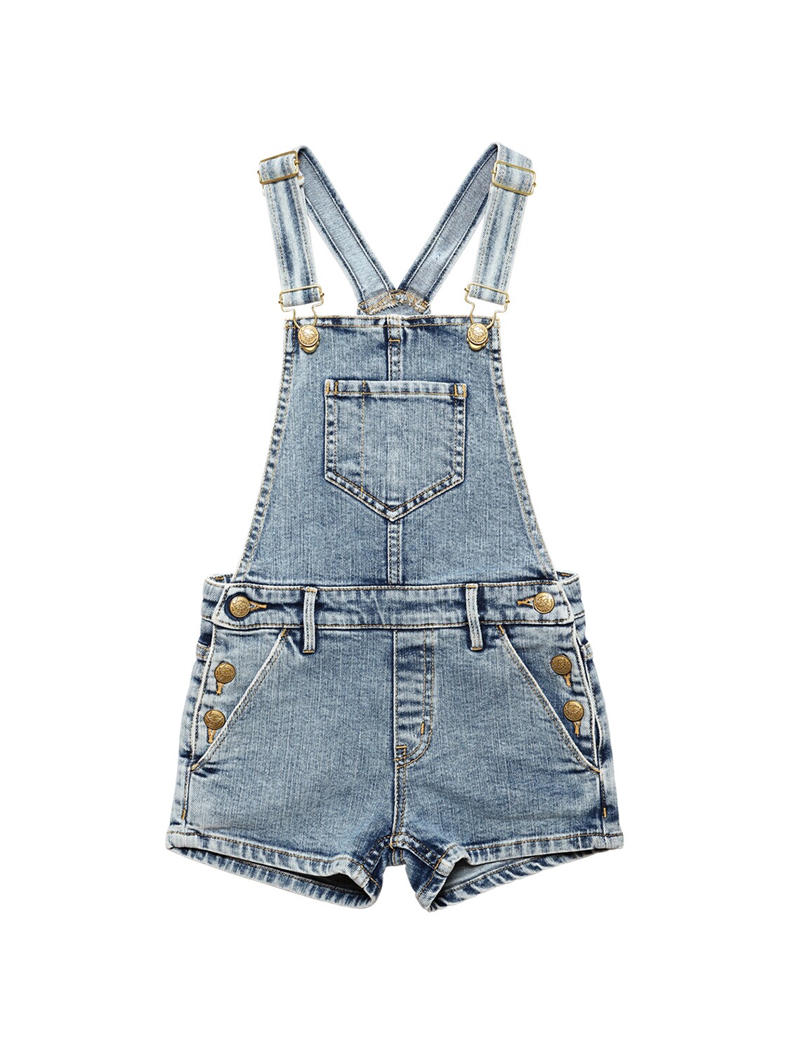 blue and gold overalls