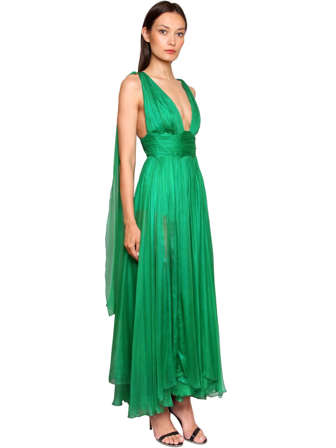 Luisa Via Roma (UK) Metallic Mousseline Silk Gown, £1018.0