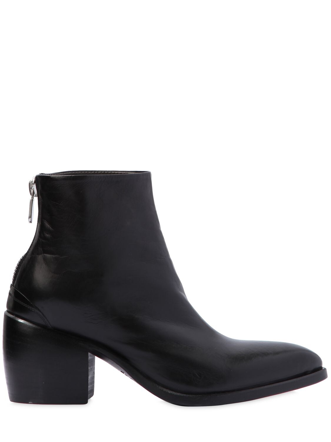 Rocco P 50mm Leather Ankle Boots In Black