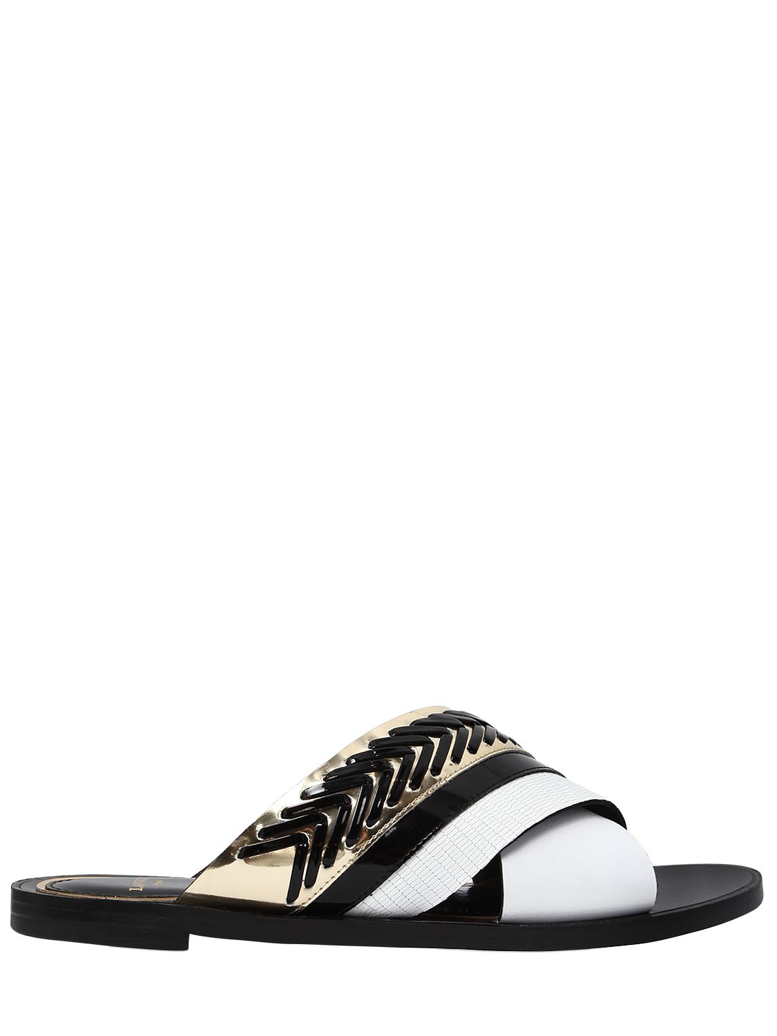 10MM レザー スライドサンダル