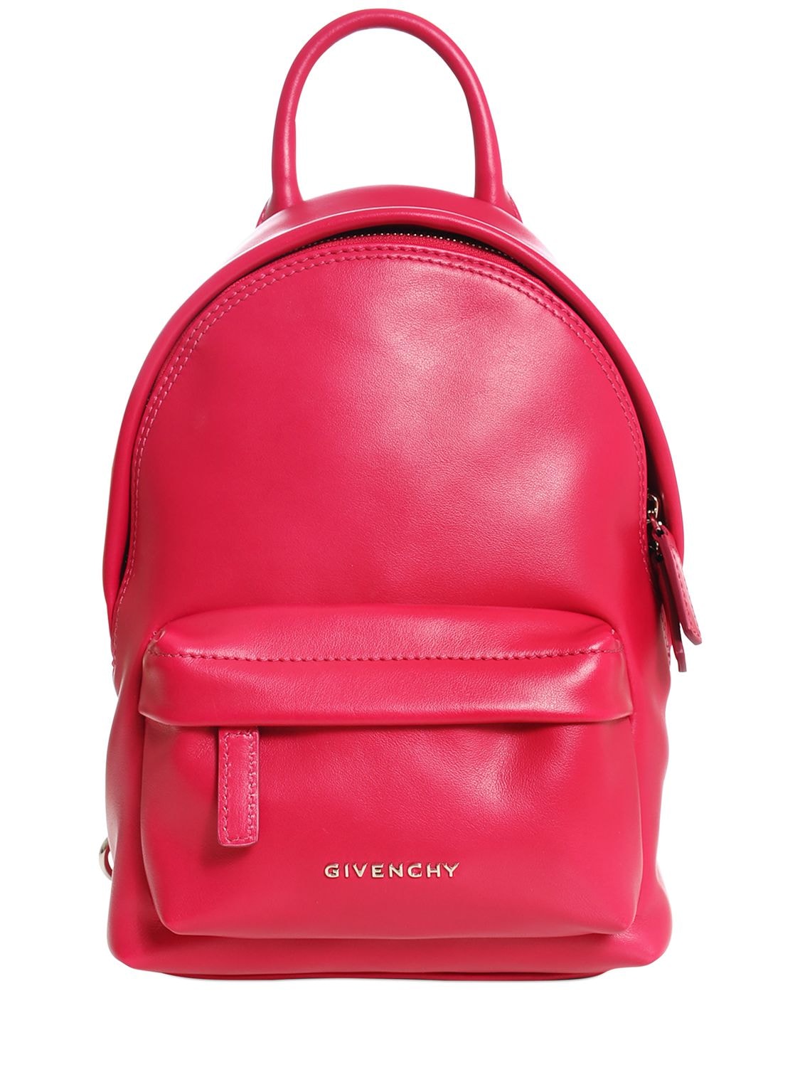Givenchy Nano Smooth Leather Backpack In Fuchsia