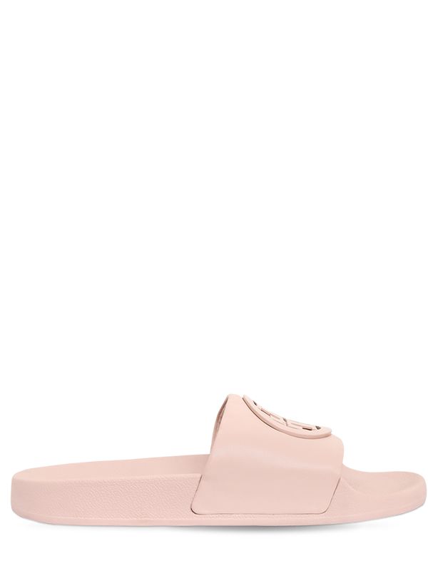 10MM LINA レザーロゴ スライドサンダル