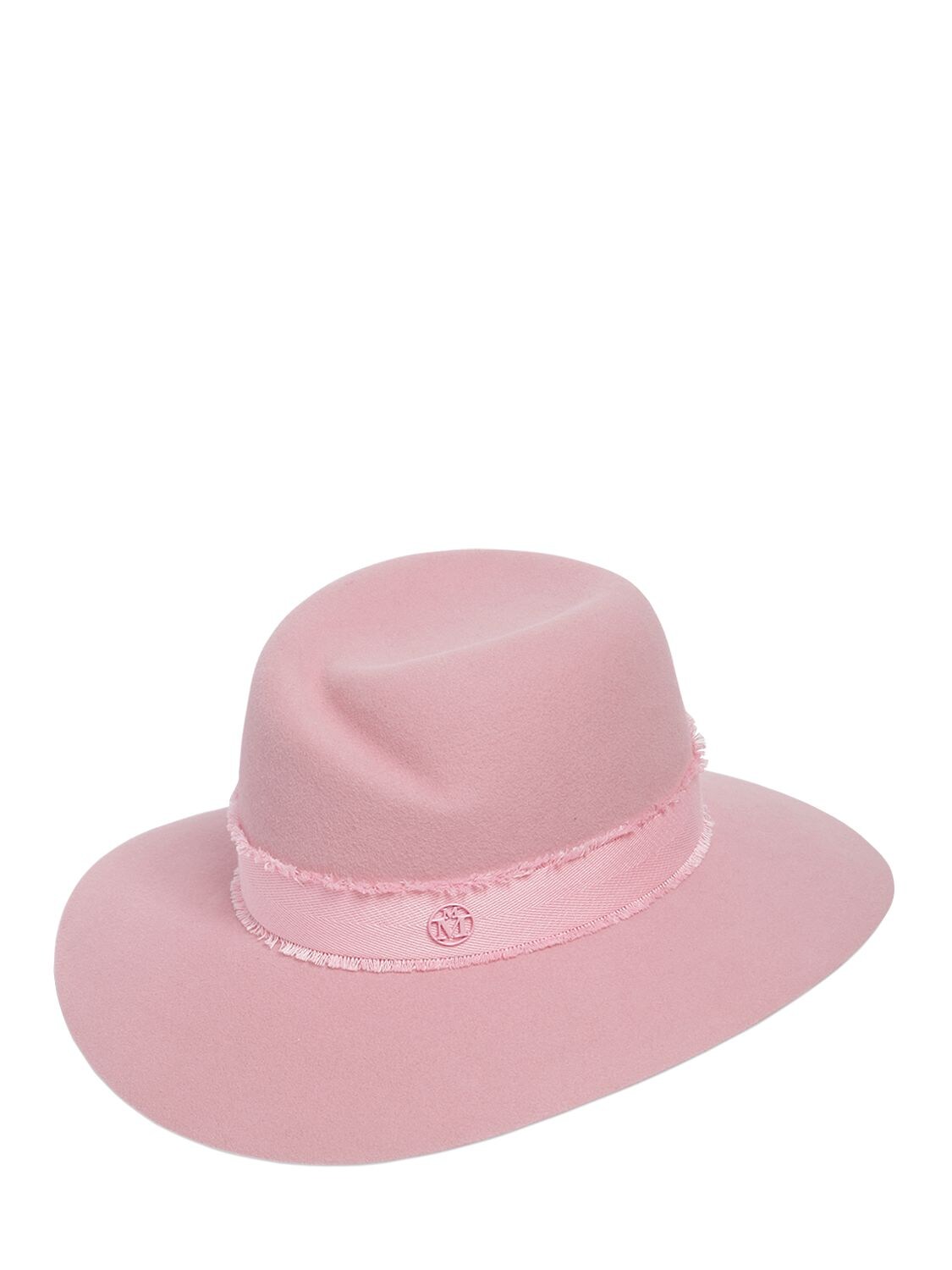 Maison Michel Virginie Rabbit Fur Felt Hat In Pink