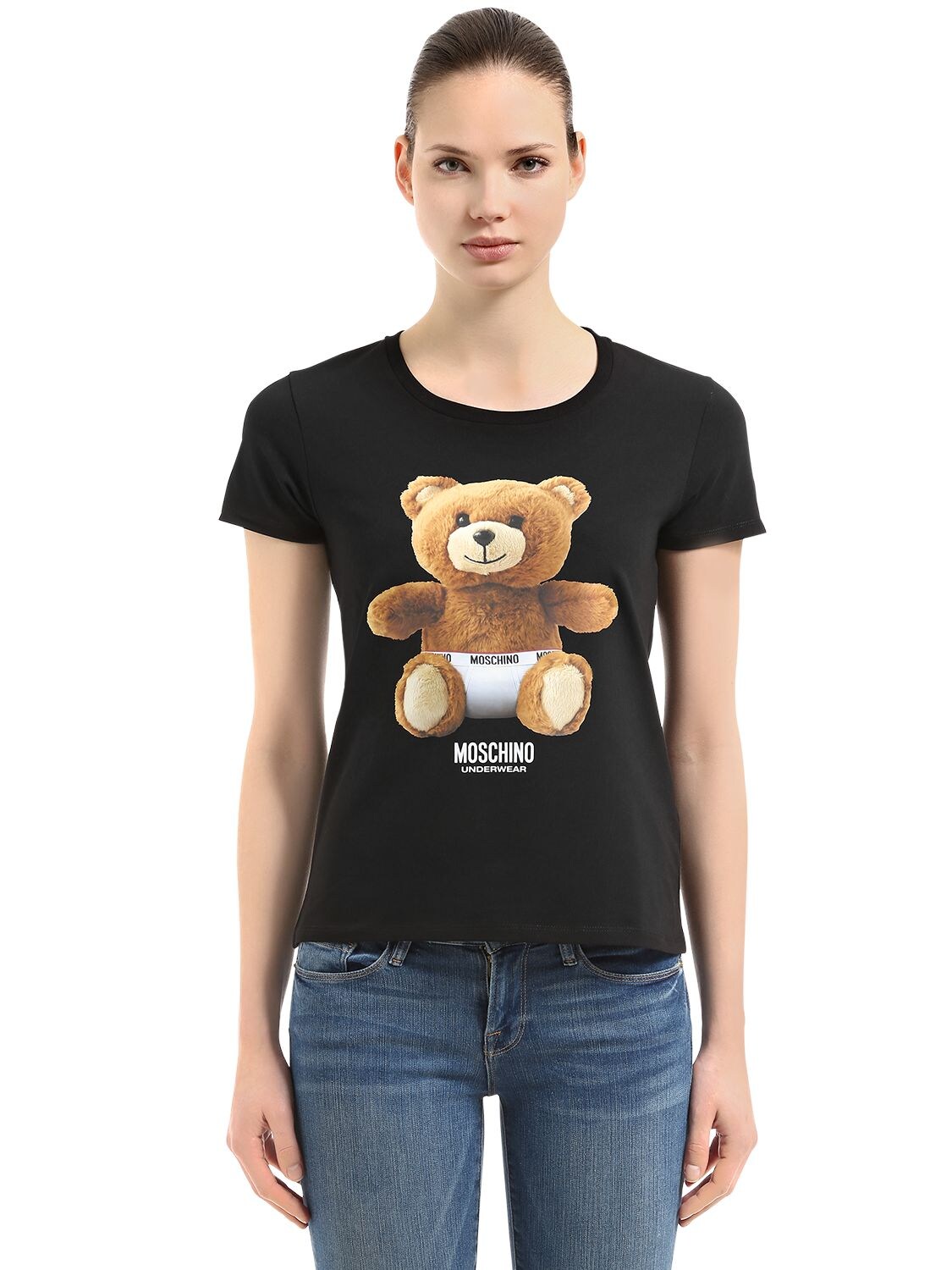 moschino t shirt underwear bear