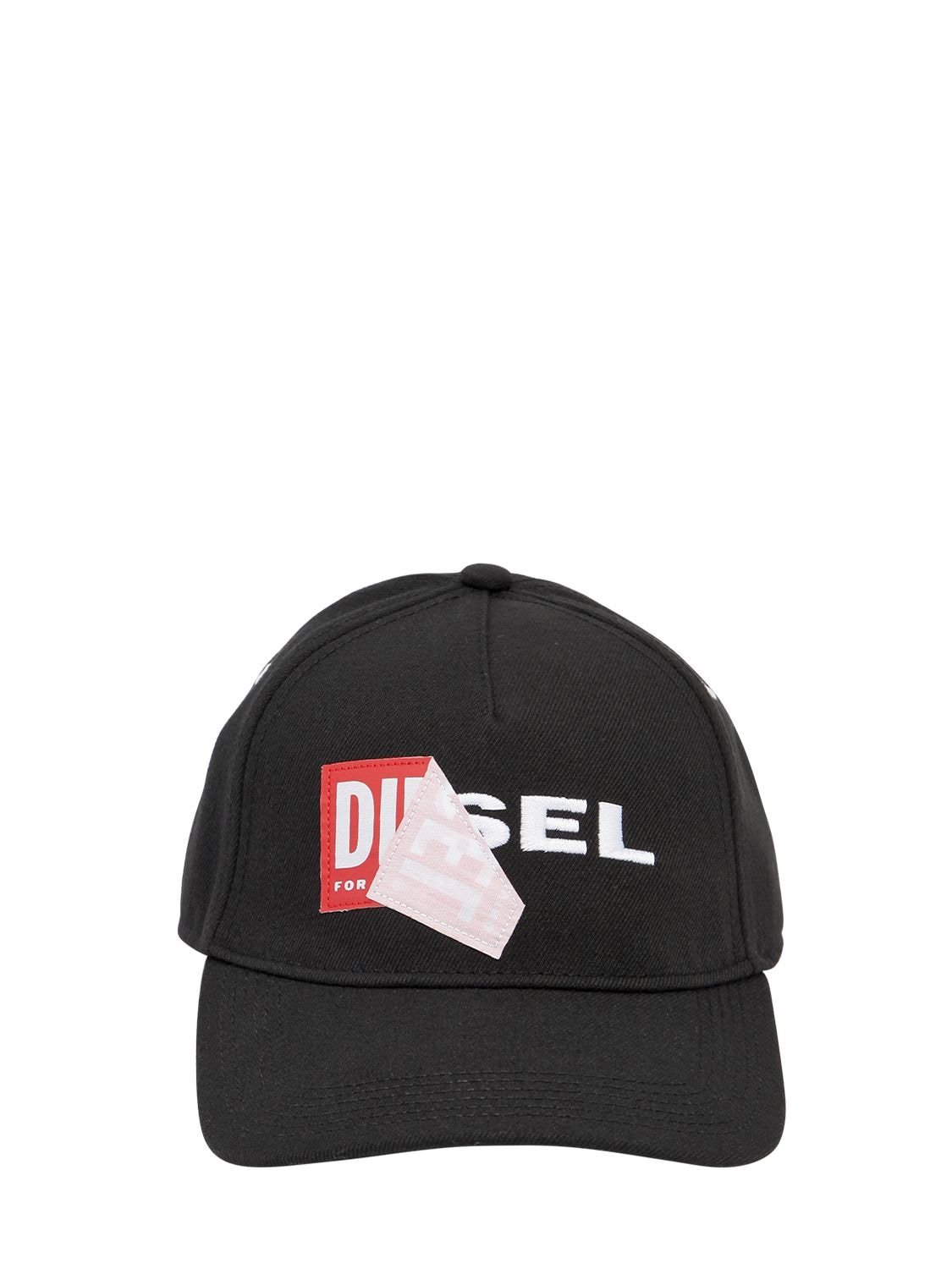 DIESEL REWORKED LOGO BASEBALL HAT,67IBQT007-OTAw0