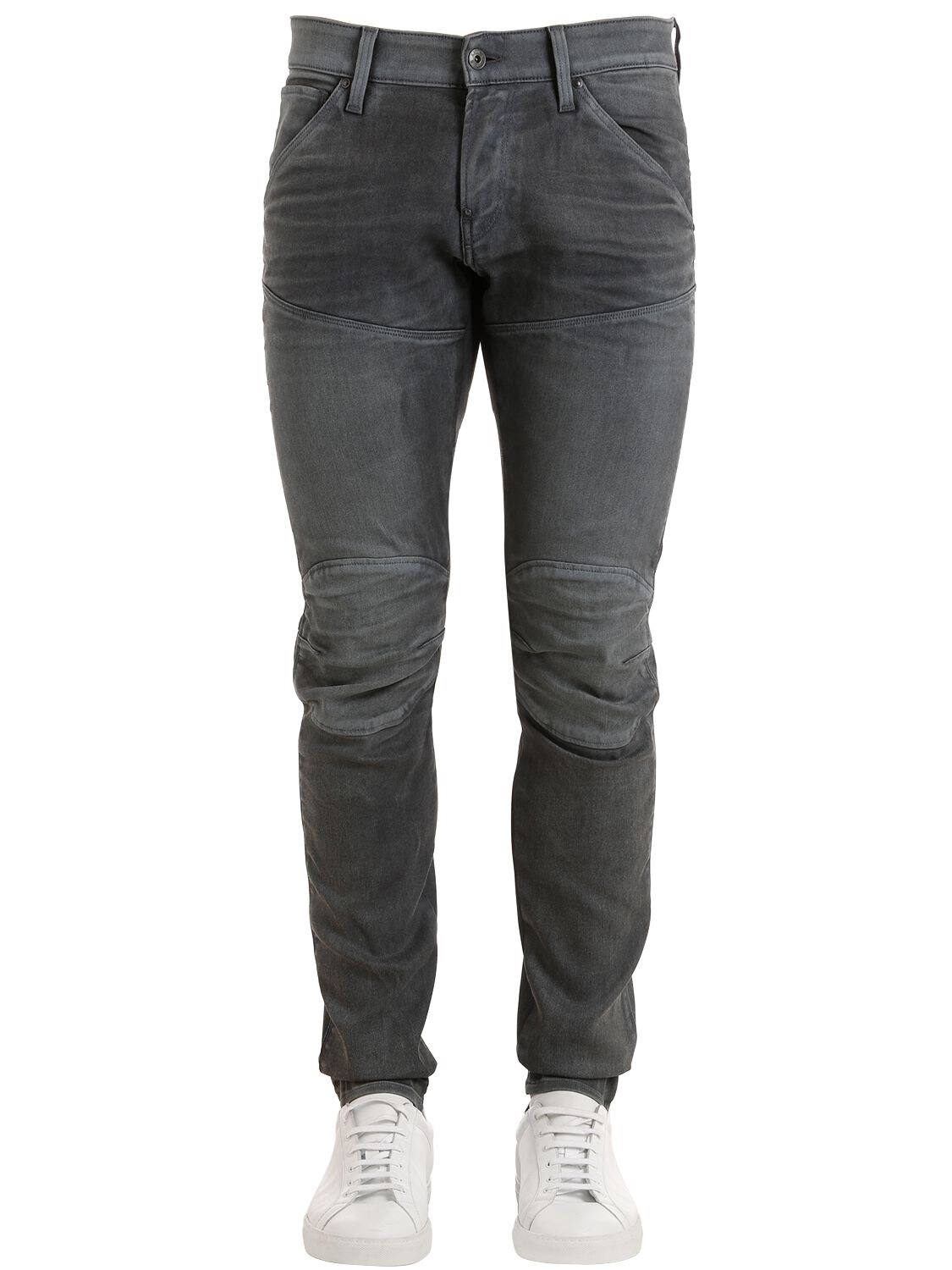 G-star 5620 3d Super Slim Washed Denim Jeans In Grey