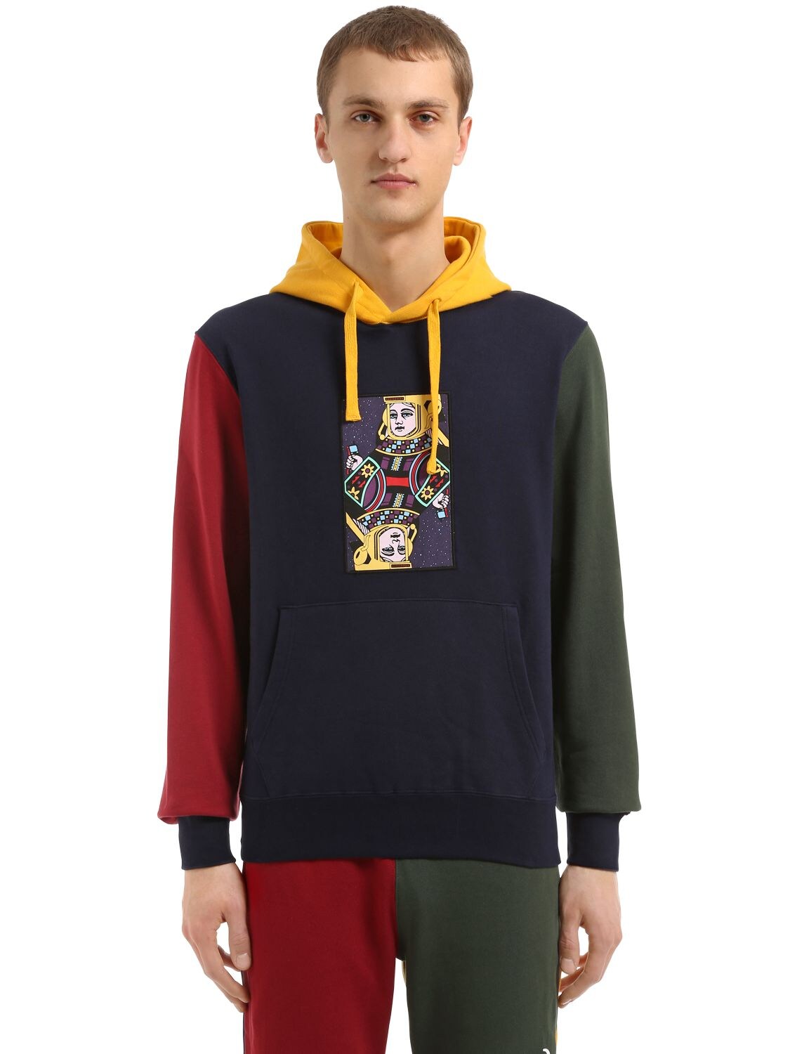 Bbc-billionaire Boys Club Hooded Omega Printed Cotton Sweatshirt In Multicolor