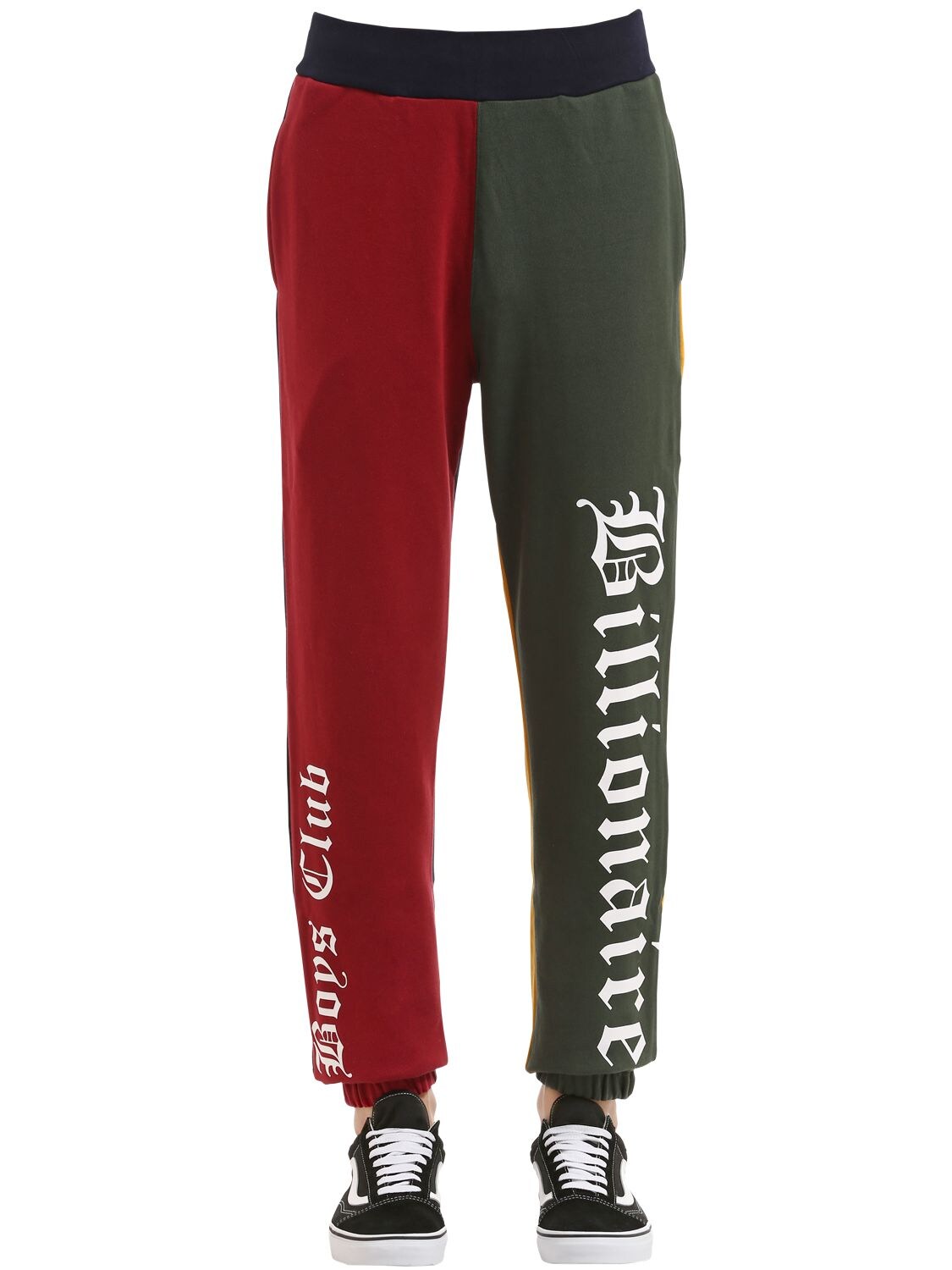 Bbc-billionaire Boys Club Alpha Omega Logo Printed Sweatpants In Multicolor