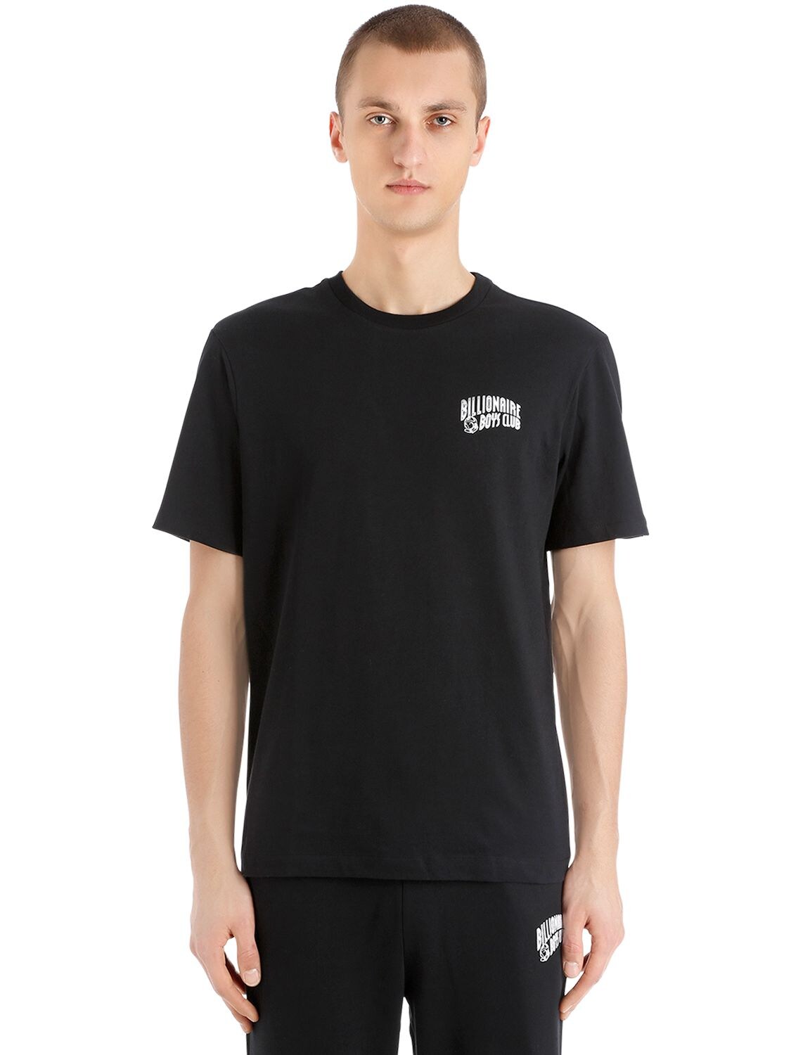 Bbc-billionaire Boys Club Arch Logo Printed Cotton T-shirt In Black