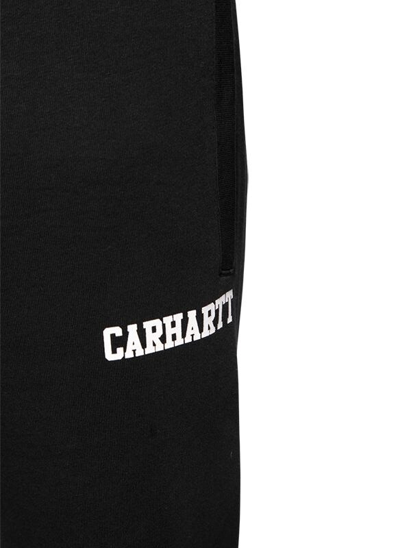 Carhartt College Logo Cotton Sweatpants In Black