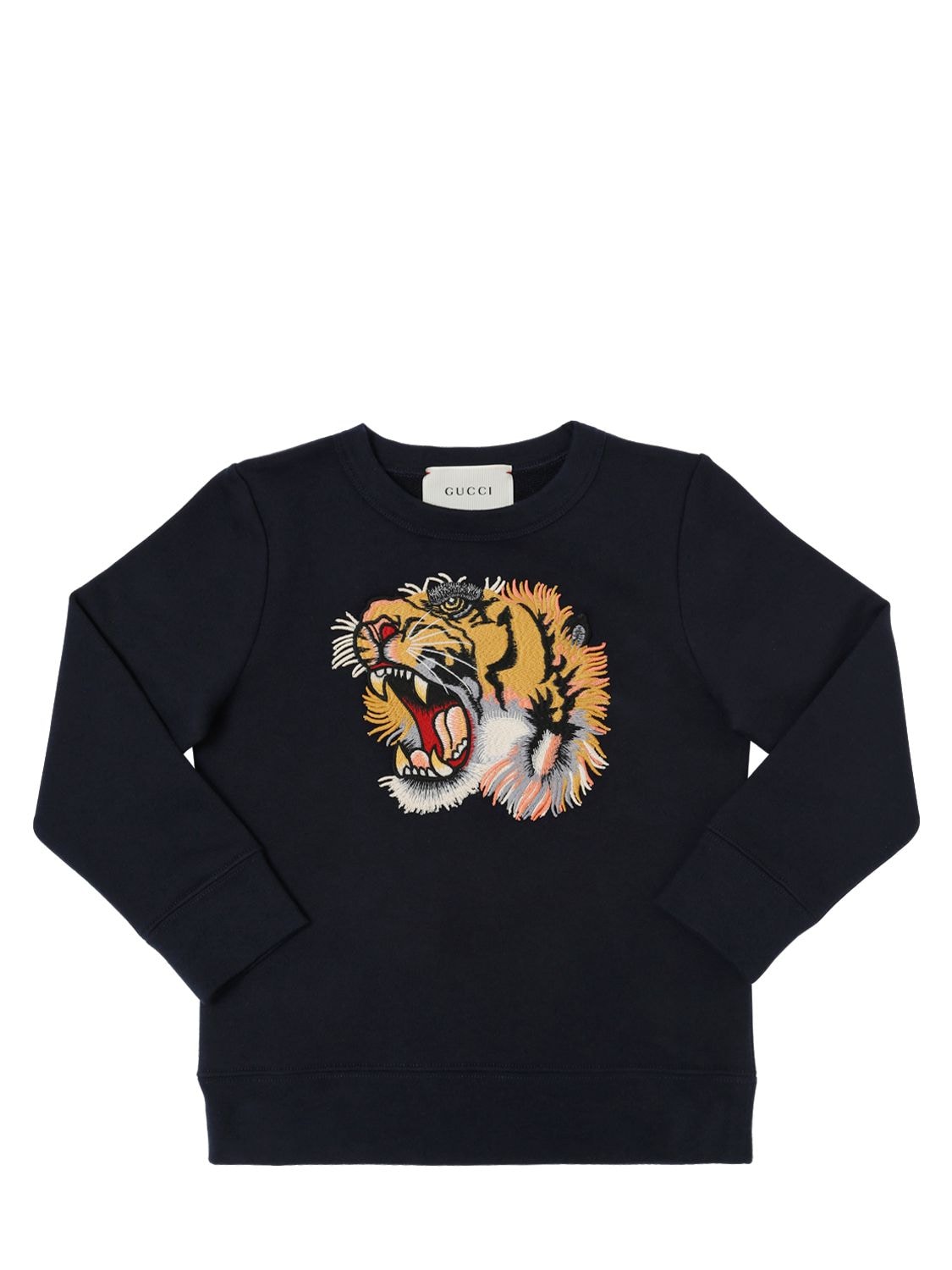gucci cotton sweatshirt with tigers