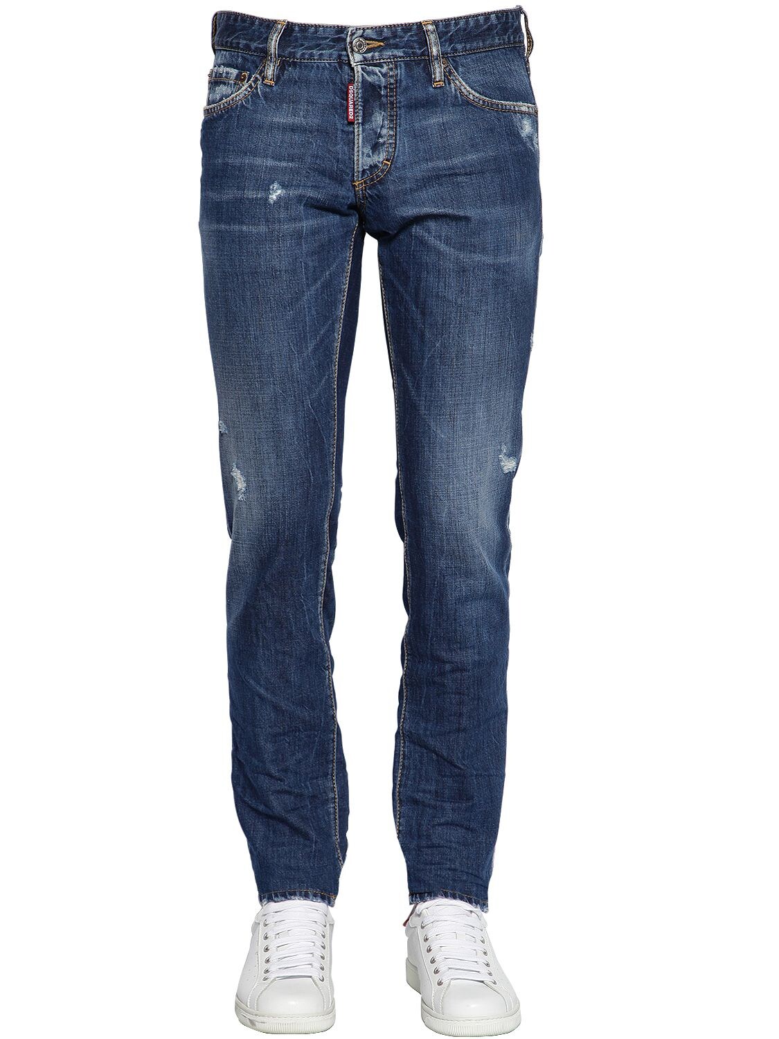 DSQUARED2 16.5CM COOL GUY DISTRESSED DENIM JEANS,67IG7E020-NDcw0