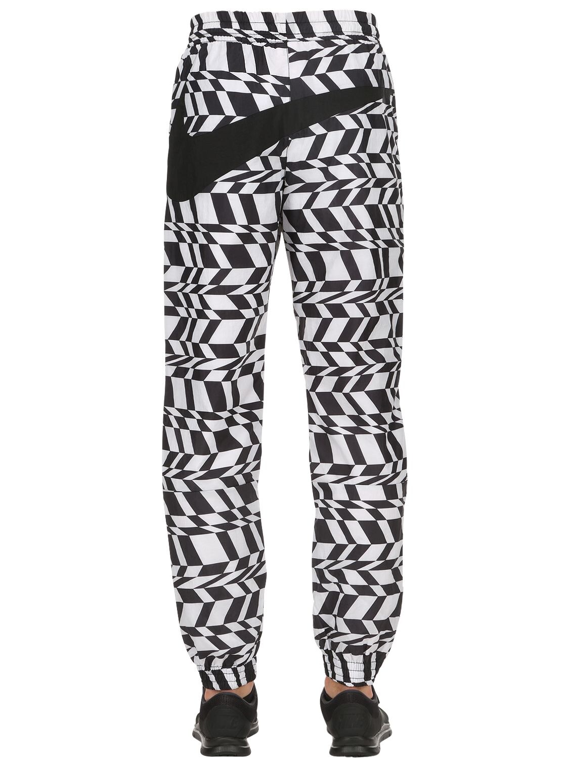 nike swoosh woven track pants