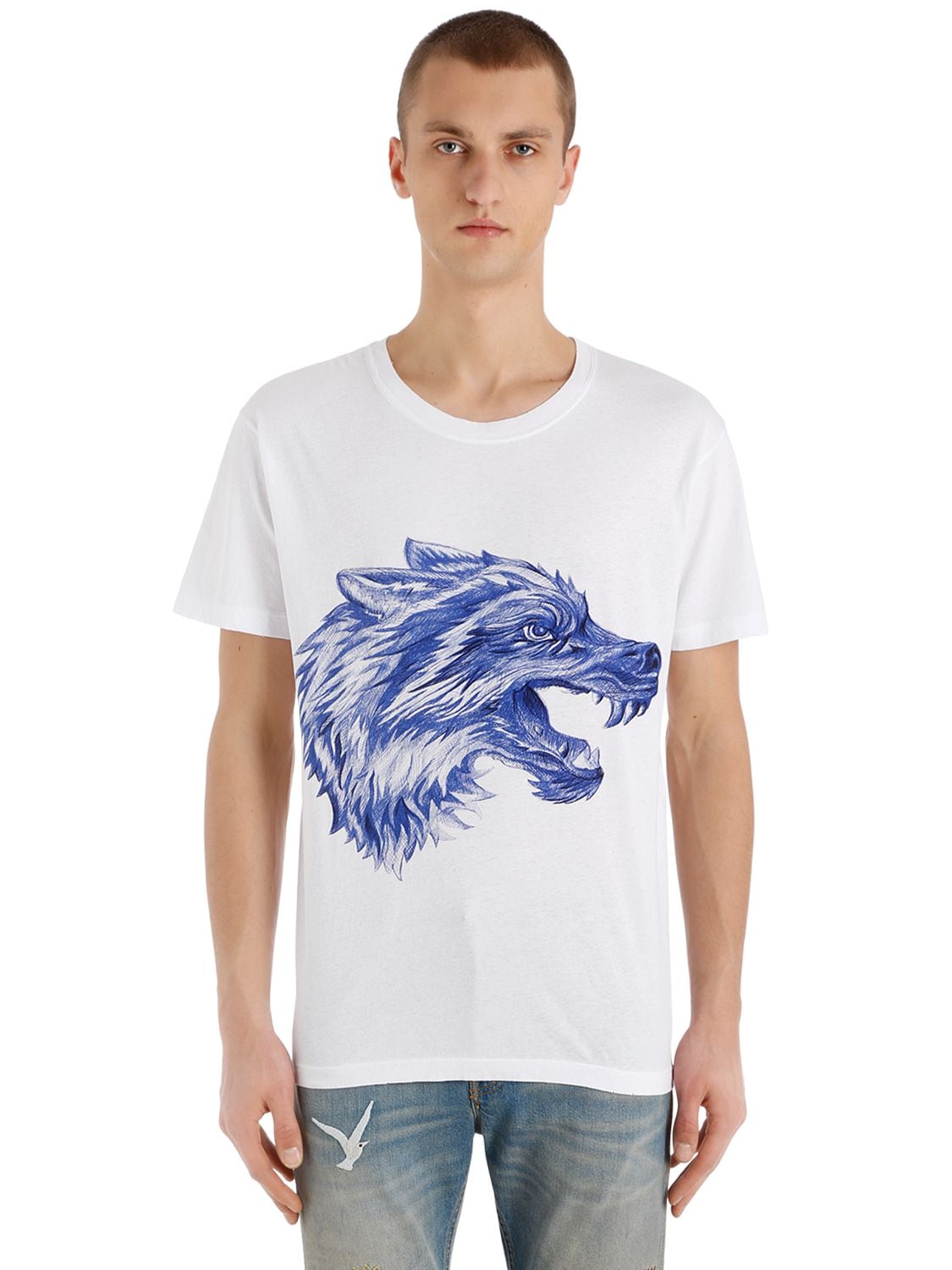 gucci wolves t shirt