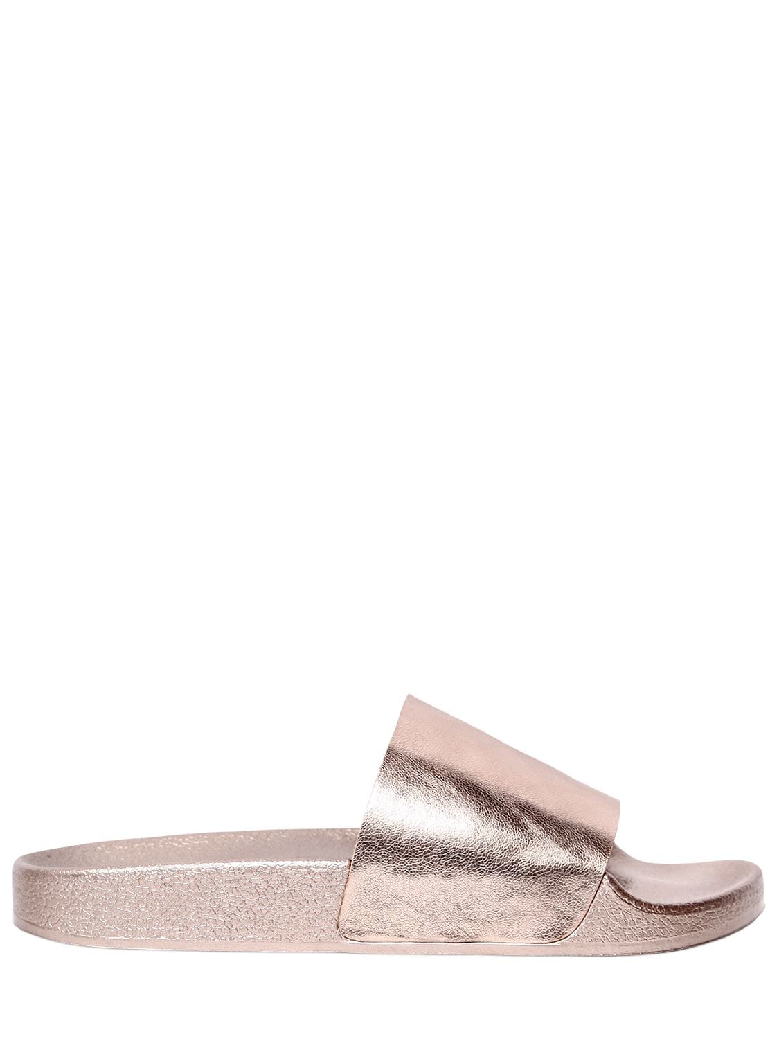 Windsor Smith 20mm Ines Faux Leather Slide Sandals In Rosegold