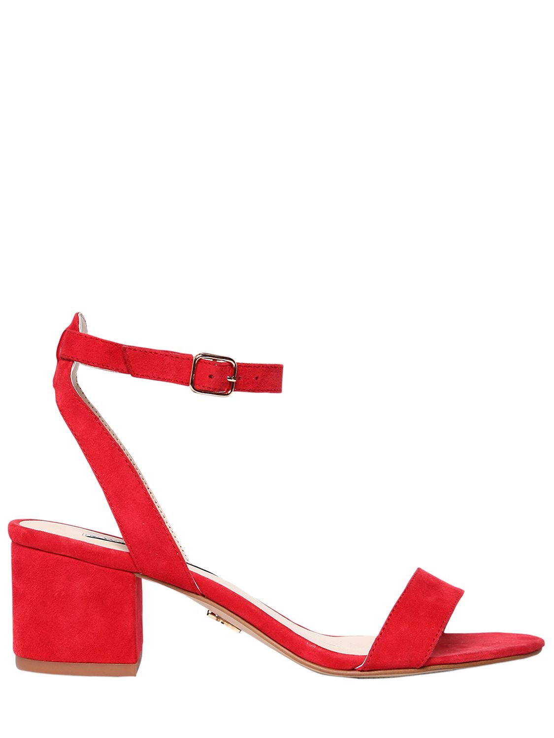 Windsor Smith 60mm Melani Suede Sandals In Red