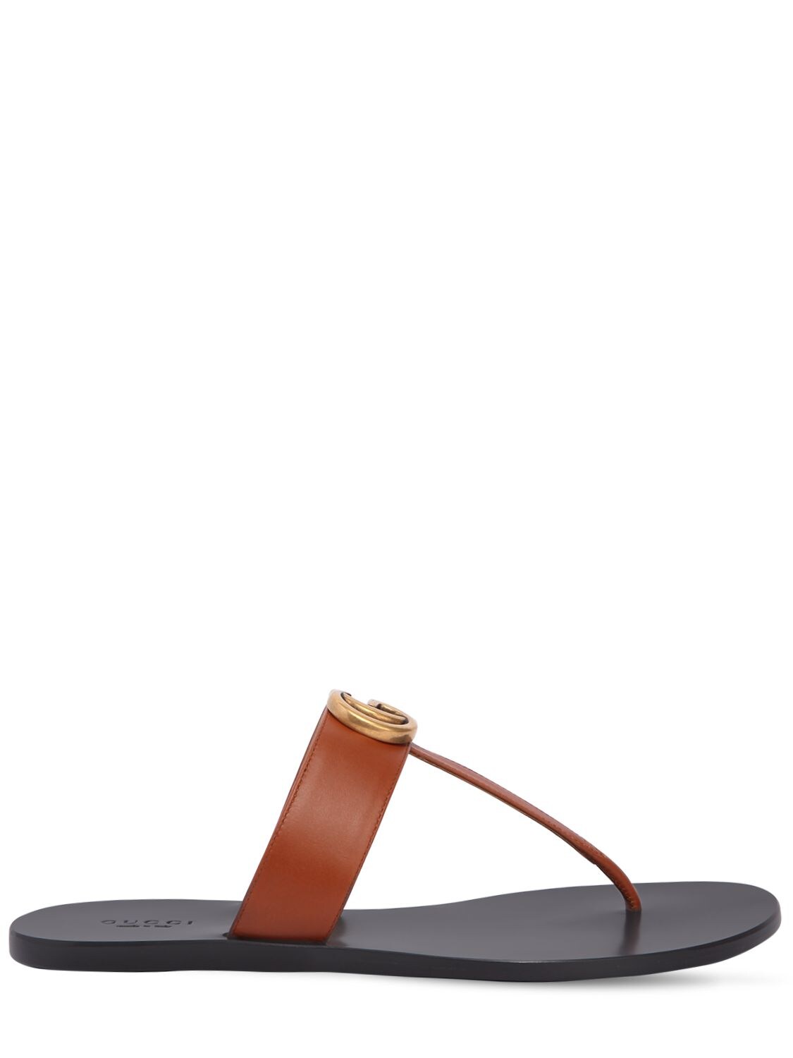 gucci marmont leather thong sandals