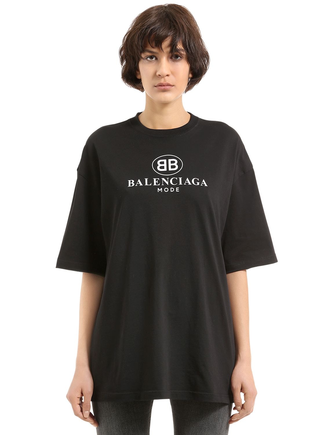 Balenciaga bb mode sale t shirt black