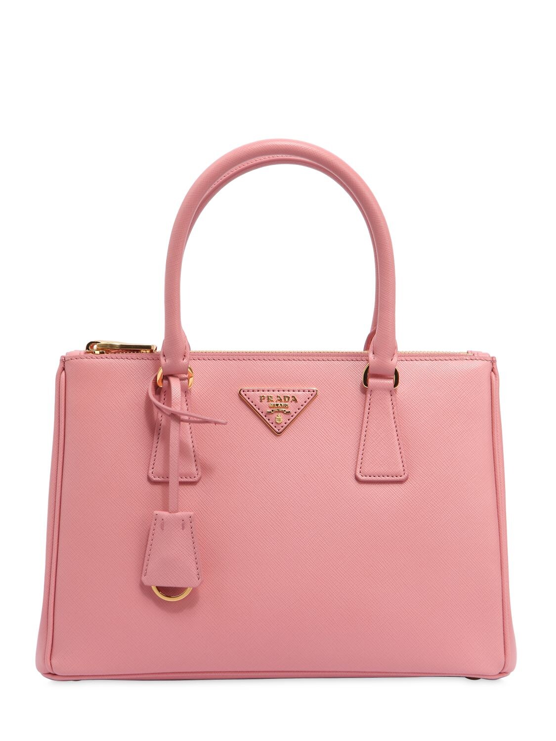 Prada Medium Galleria Saffiano Leather Bag In Pink