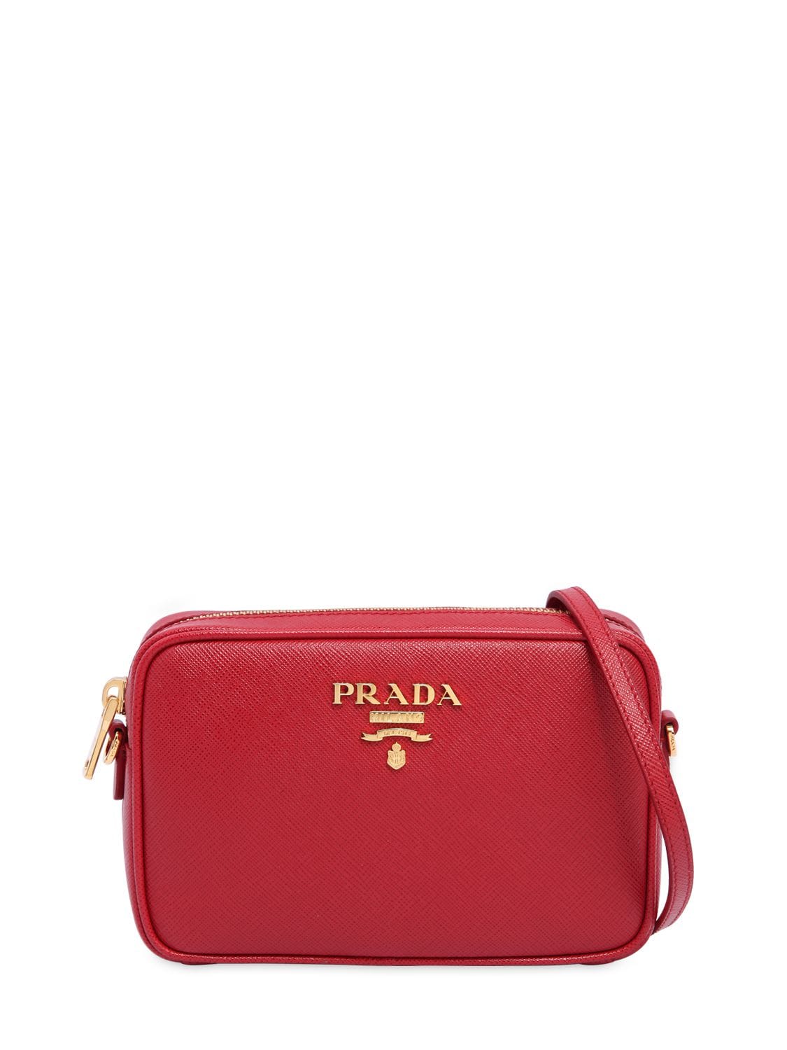 prada camera bag red