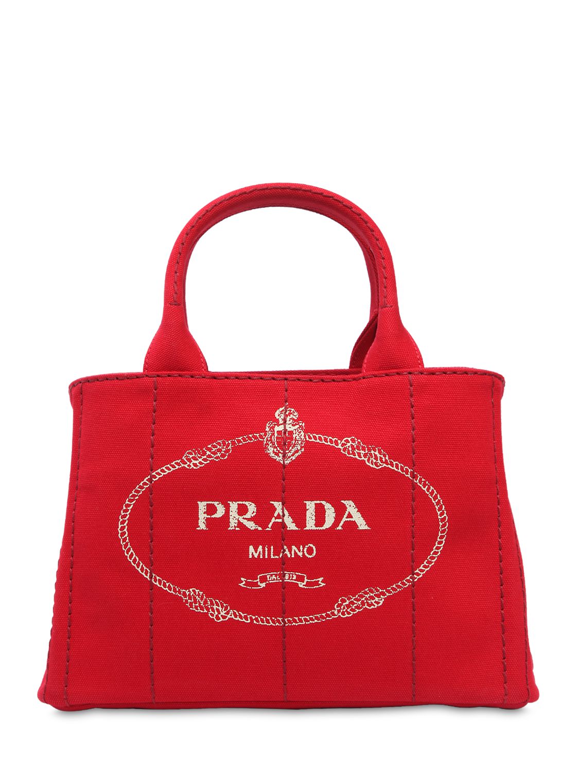 prada small canvas shopper