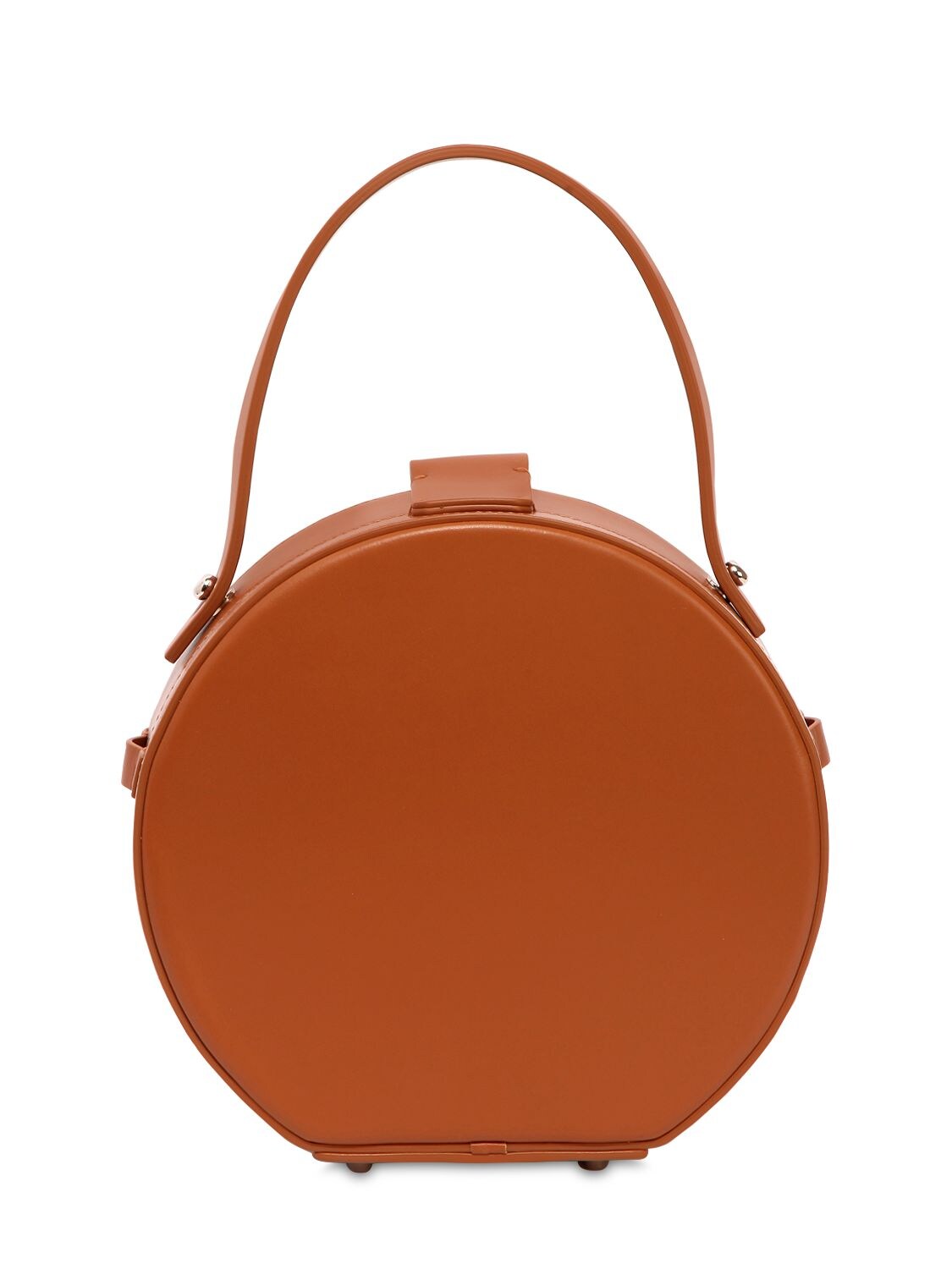 Nico Giani Large Tunilla Leather Top Handle Bag In Brown
