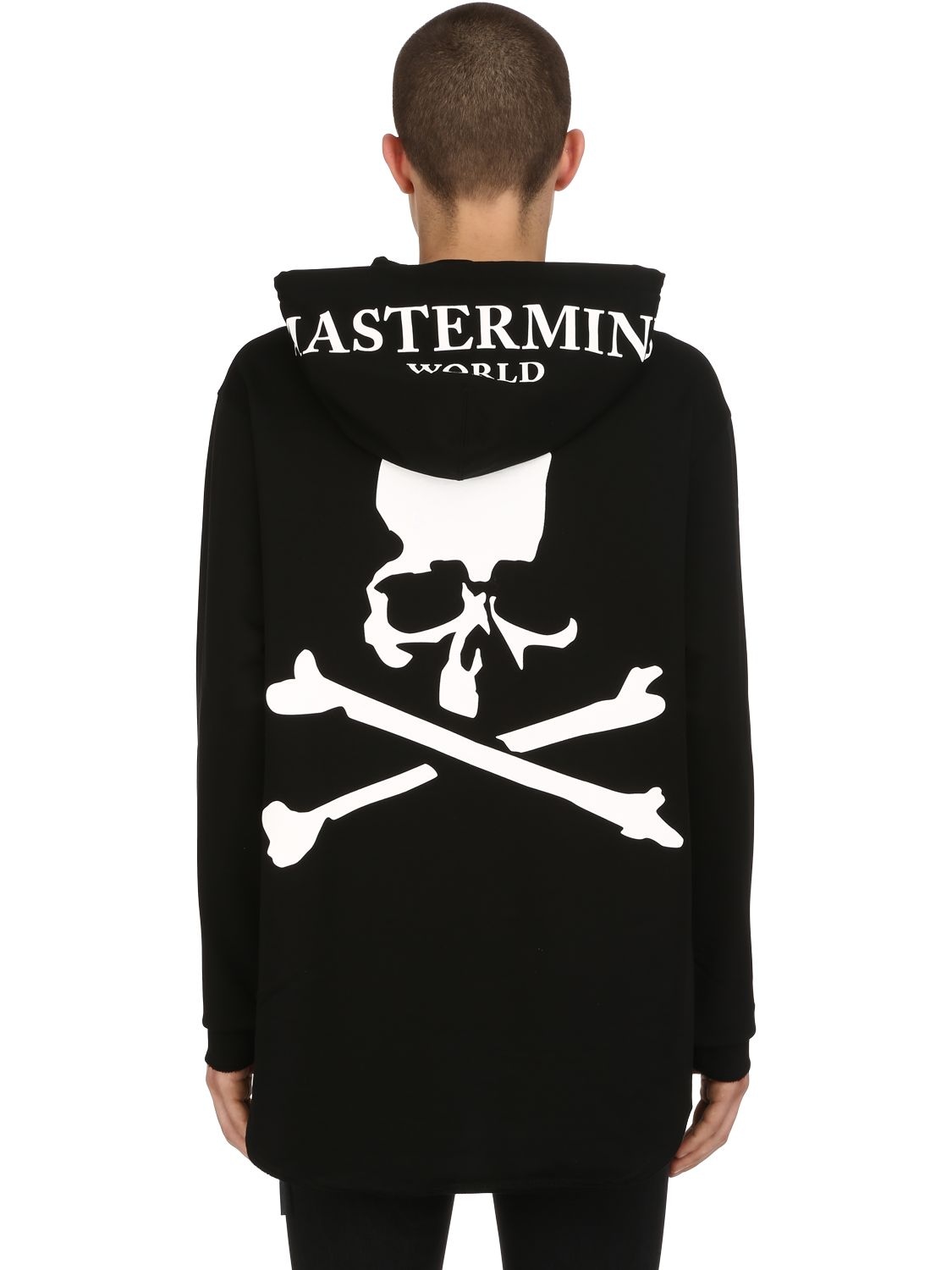 Mastermind Japan Oversized Hooded Light Cotton Sweatshirt In Black
