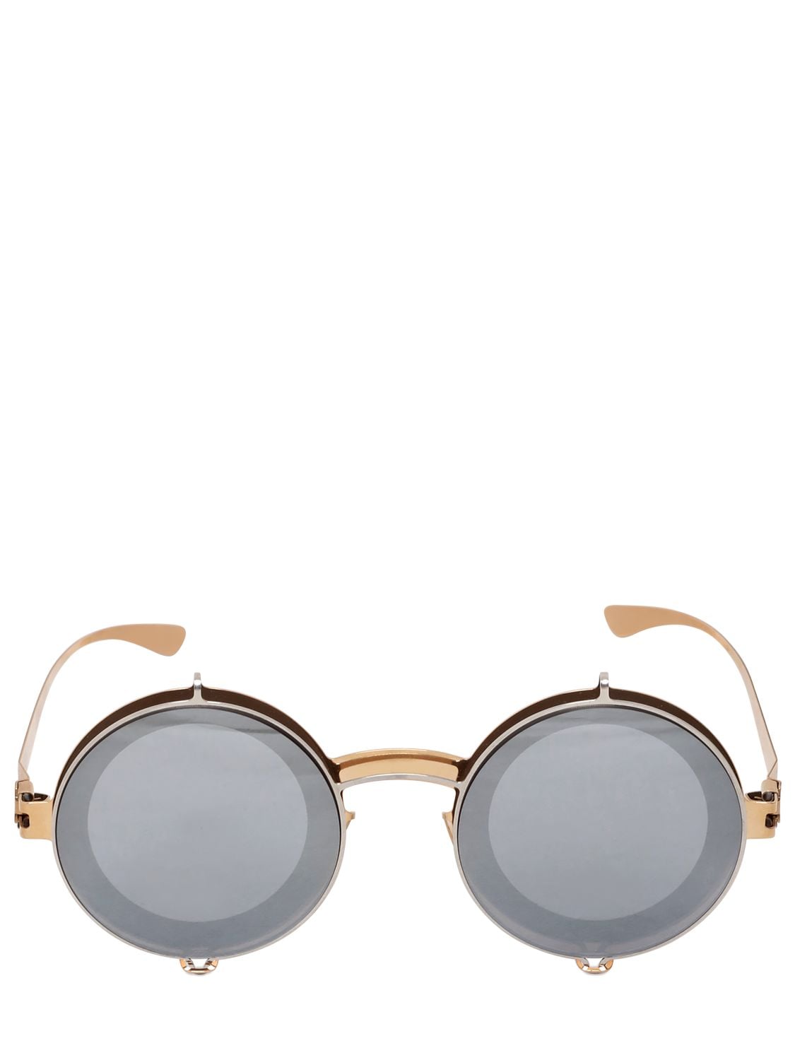 Mykita Damir Doma Fedor Round Sunglasses In Gold/silver | ModeSens