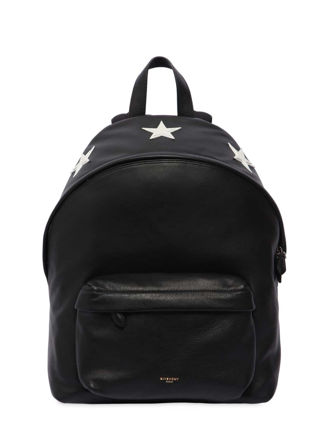 Givenchy Stars Print & Embossed Leather Backpack In Black