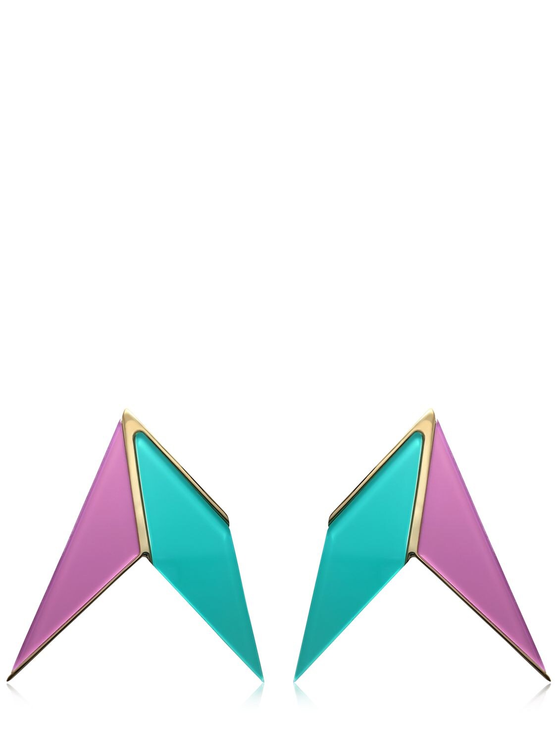 Sylvio Giardina Ufo Earrings In Pink/blue