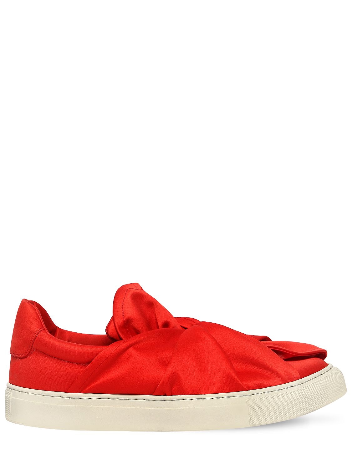 Image of 20mm Knot Satin Slip-on Sneakers