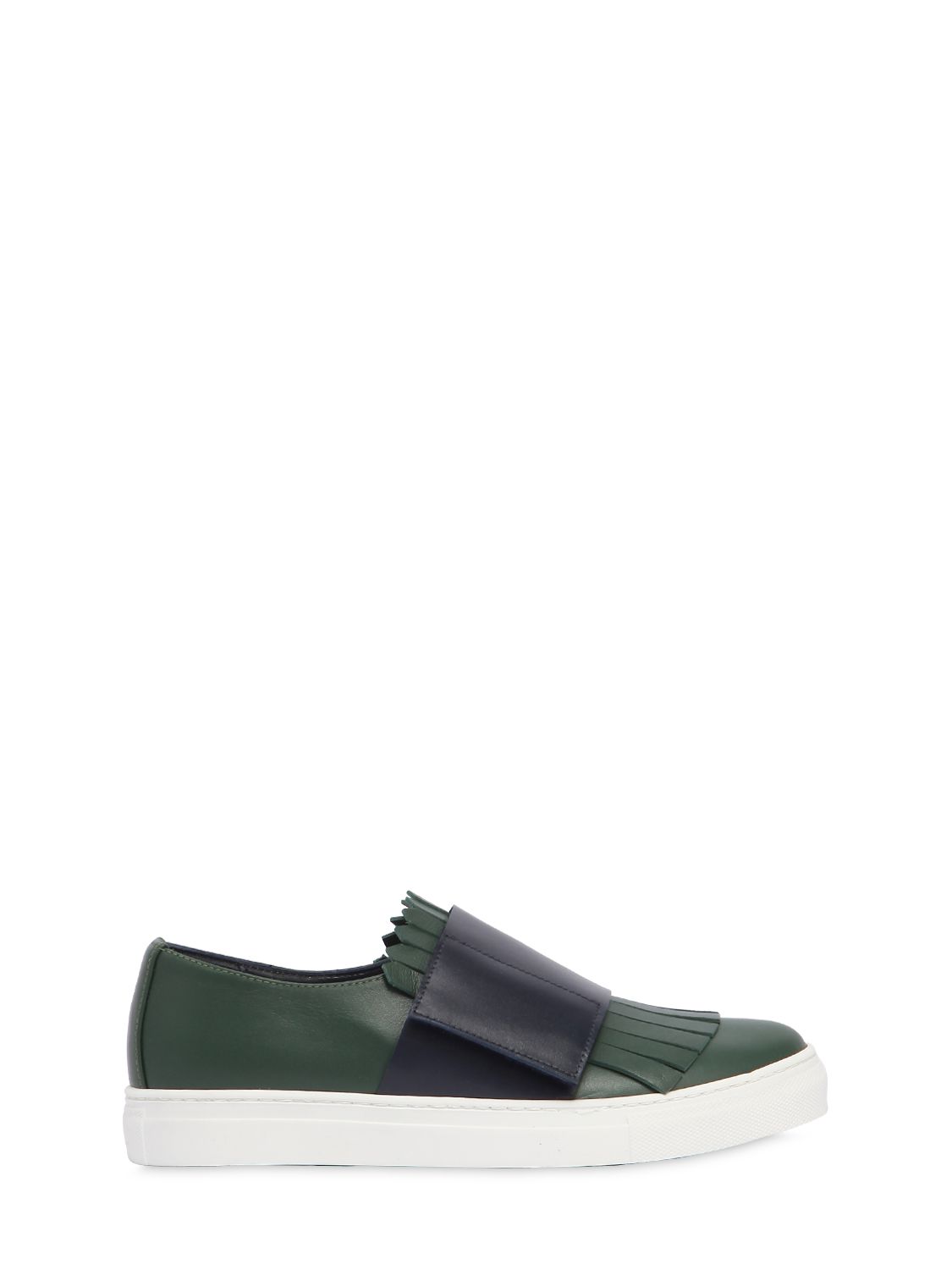 Riemensneakers Aus Leder Mit Fransen