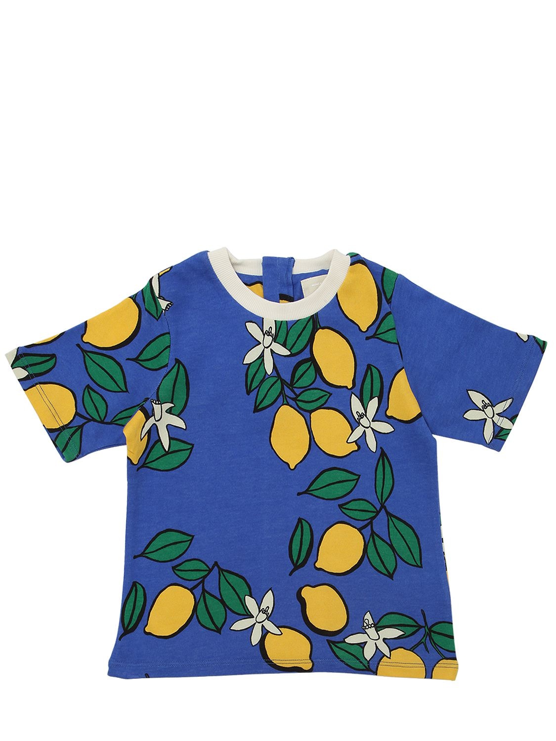 Mini Rodini Babies' Organic Cotton Blend Jersey T-shirt In Blue
