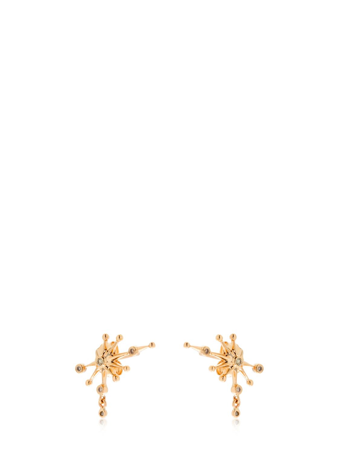 Celine Daoust Constellation Diamond Earrings In Gold