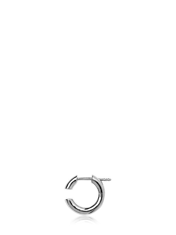 Shop Maria Black Disrupted 14 Mono Earring In Silver