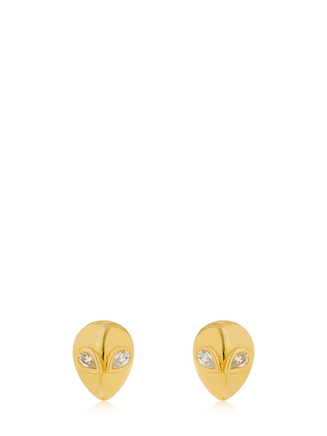 Alina Abegg Alien Stud Earrings In Gold
