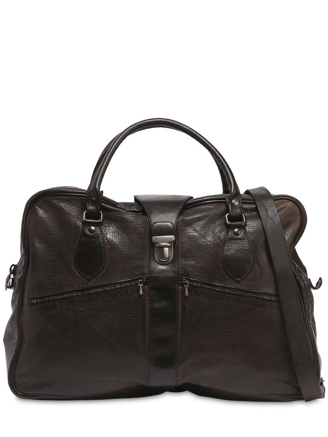 Numero 10 Zermatt Leather Bag In Black