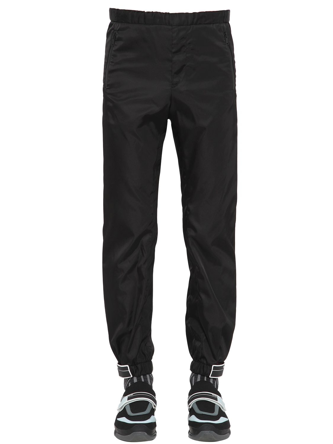 PRADA NYLON GABARDINE TRACK PANTS 67IRNA002-RjAwMDI1