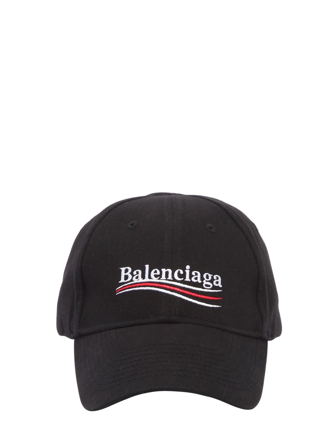 BALENCIAGA LOGO印图刺绣华达呢帽子,67IROV035-MTA3Nw2