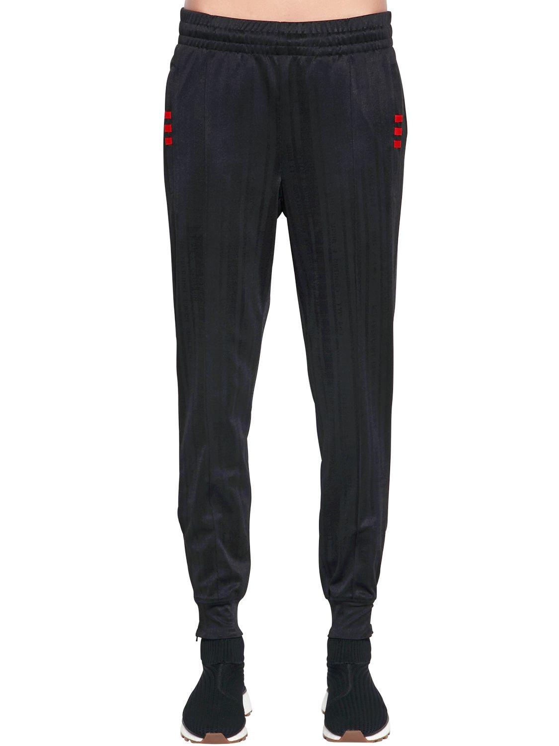 Adidas Originals By Alexander Wang Aw Logo Jacquard Track Pants In Black
