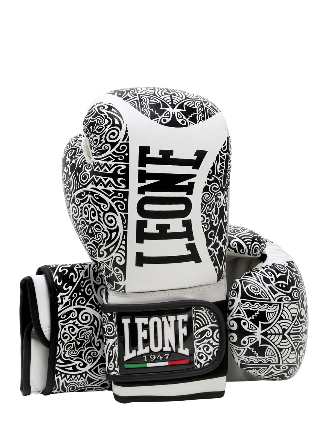 Leone 10oz Maori Faux Leather Boxing Gloves In Multicolor