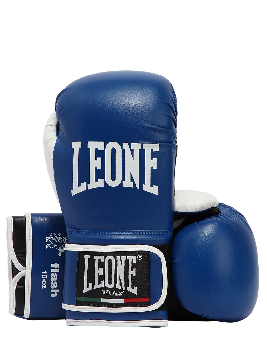 Leone 10oz Flash Faux Leather Boxing Gloves In Blue
