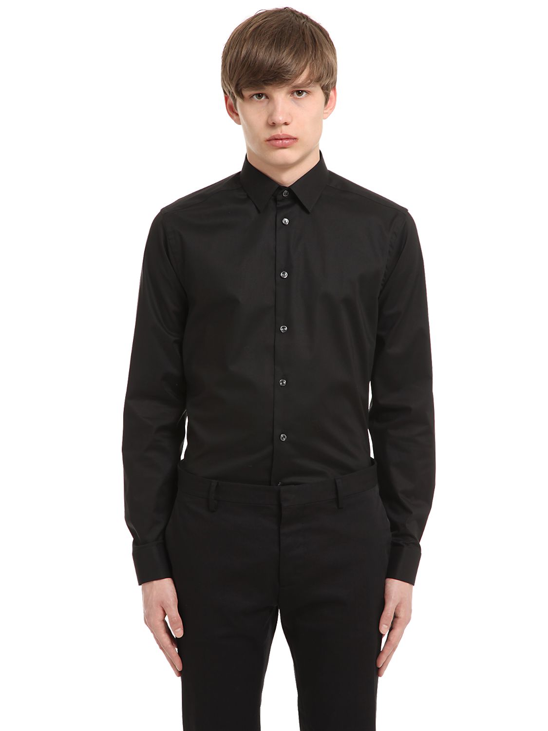 スーパースリムフィット コットンポプリンシャツ