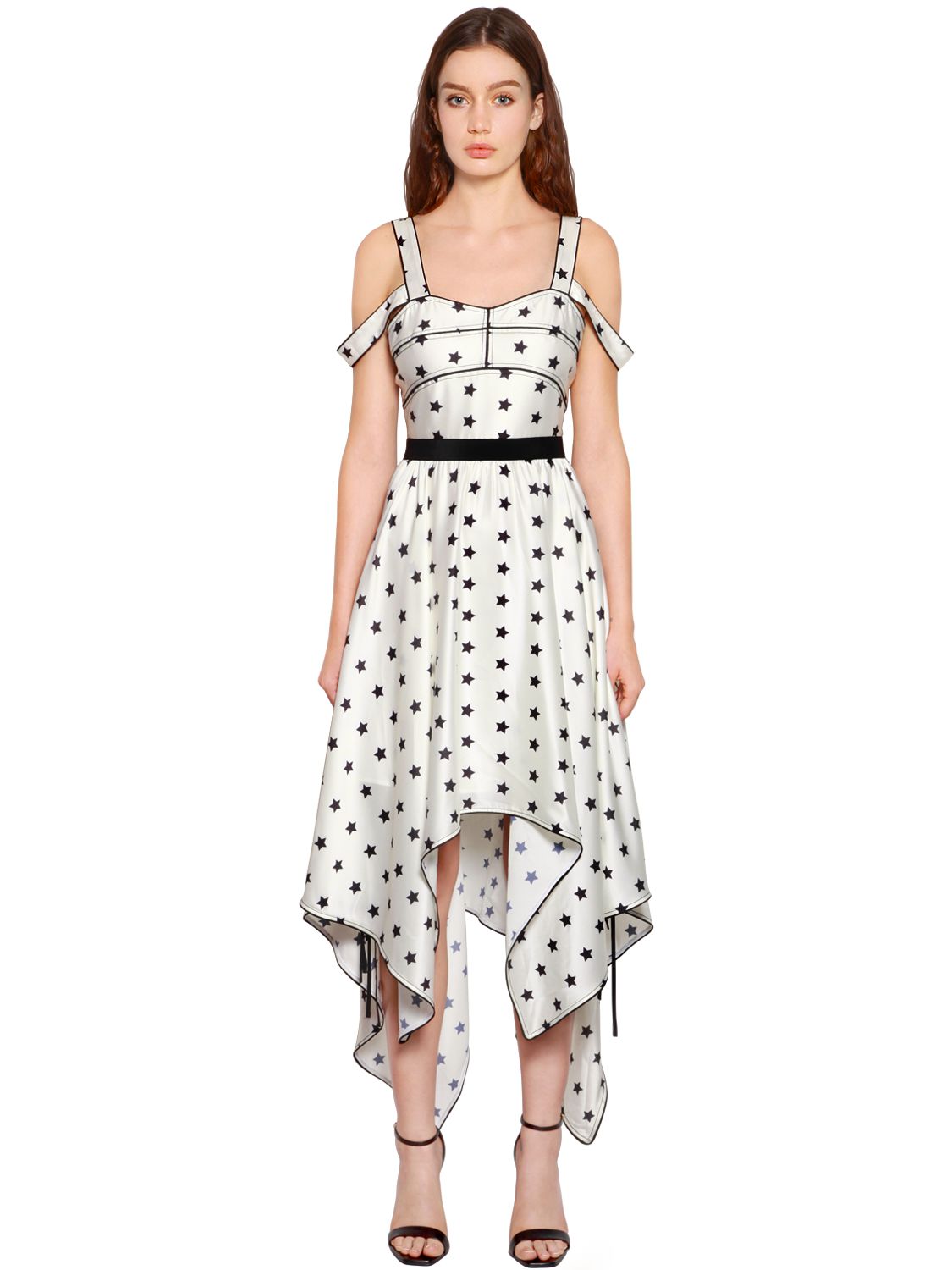 satin handkerchief dress