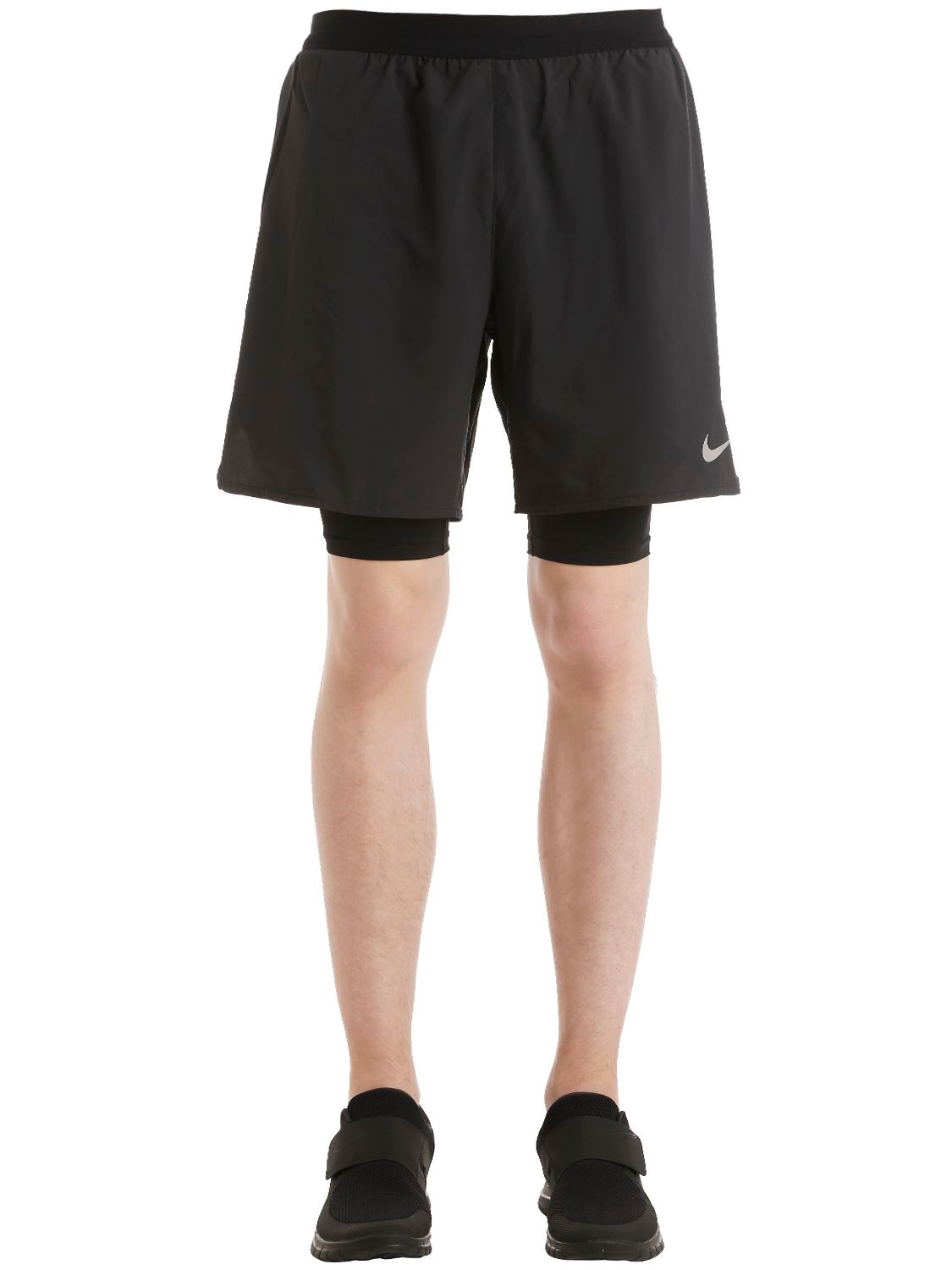 Nike Flex Running Shorts In Black