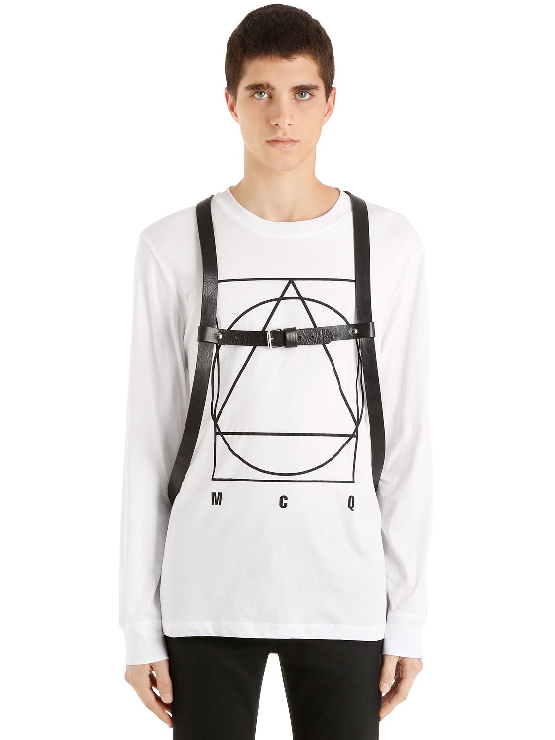 Mcq By Alexander Mcqueen Leather Harness In Black